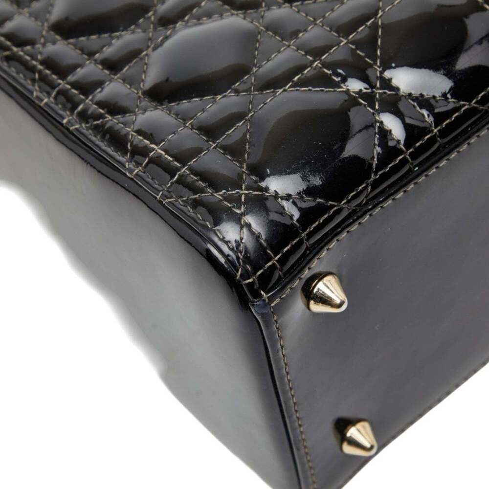 CHRISTIAN DIOR Black Leather Shoulder Bag - Picture 5 of 10